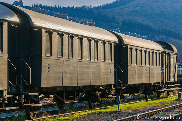 Alte Zugwaggons