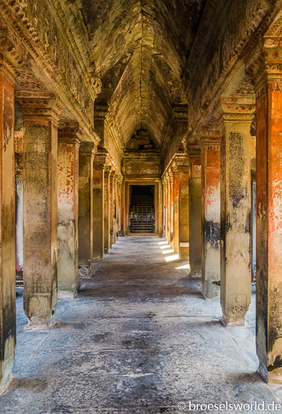 Tempelgang, Angkor Wat, Kambodscha