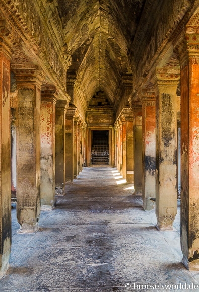 Tempelgang, Angkor Wat, Kambodscha