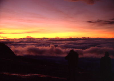 Sunrise in a height of 4000m